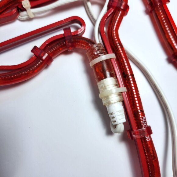 Christmas Rope Tube Lights Set of 4 Candy Cane Bell Snowman Christmas Stocking - Picture 13 of 16